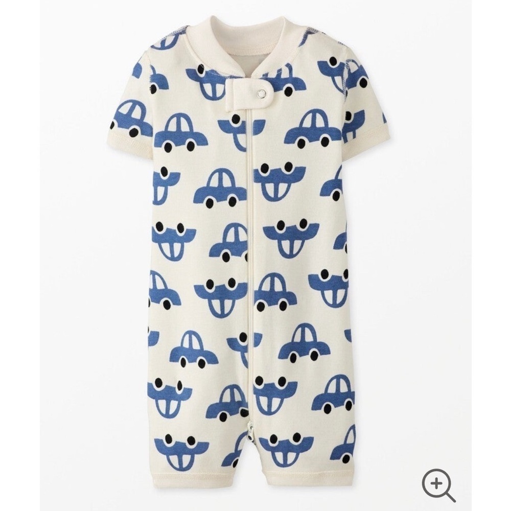 Baby two way zip shortie sleeper with cars by Hanna Anderson